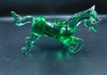 green glass horse